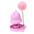 55mm cat toy with music mint ball for self-licking action and dental cleaning in blue, orange, or pink colours