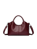 Genuine leather women's cross-body bag in available colours with adjustable shoulder strap