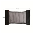 Elastic polyester car boot storage net shown in 20x45cm size securing loose items.
