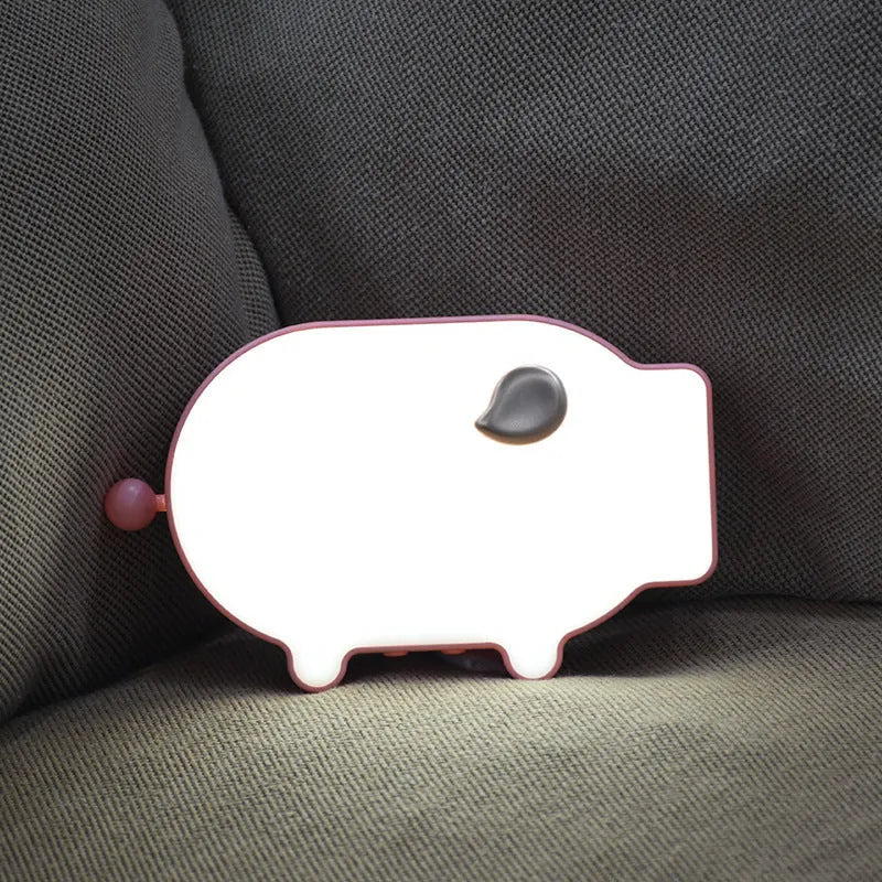 Multifunctional LED alarm clock with temperature display available in blue or pink with USB cable