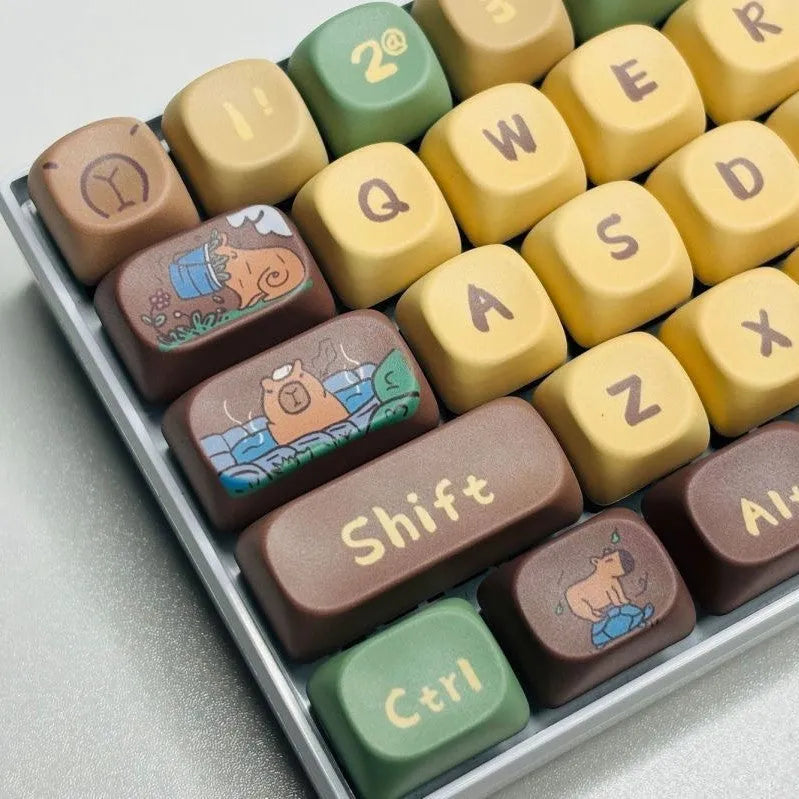 Capabala 130 key MOA profile mechanical keyboard keycap set in ABS material