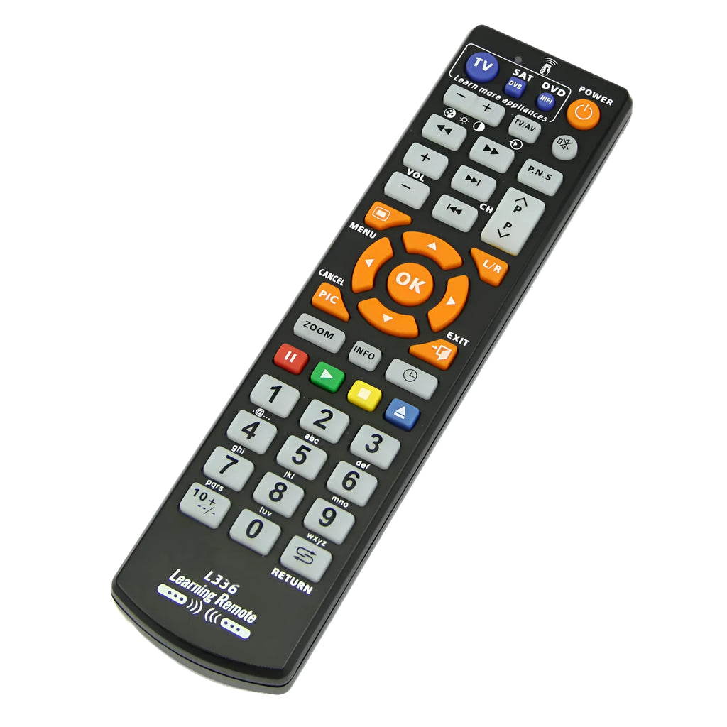 L336 black learning remote control for audio accessories with full key programming