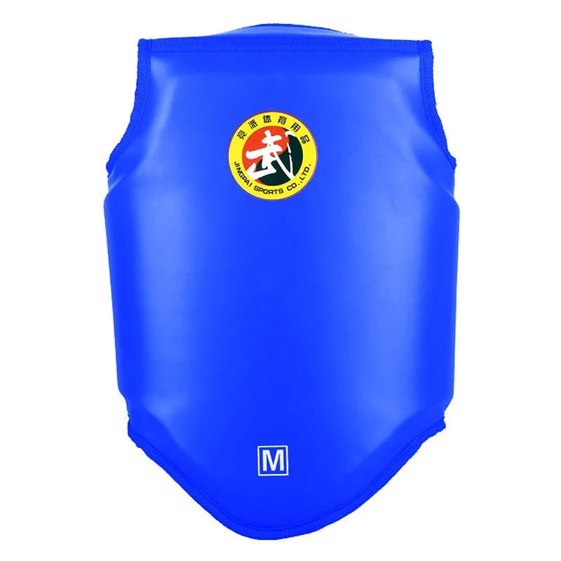Red one-piece boxing chest protector vest for fighting training