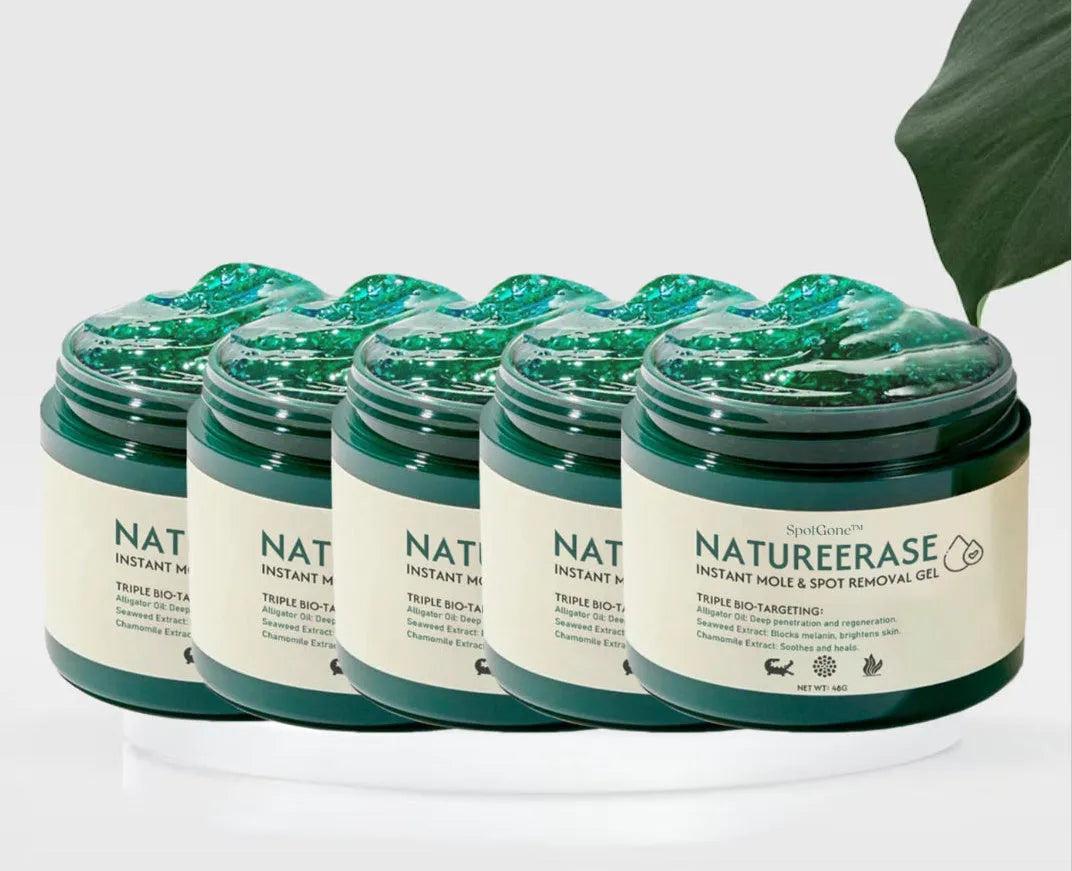 Natureerase Instant Mole Spot Removal Gel in 45g tube for facial skin blemish treatment