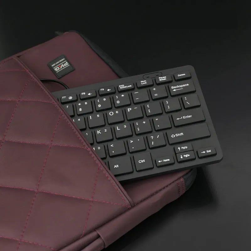 USB wired mini keyboard in choice of four colours with compact 280mm design