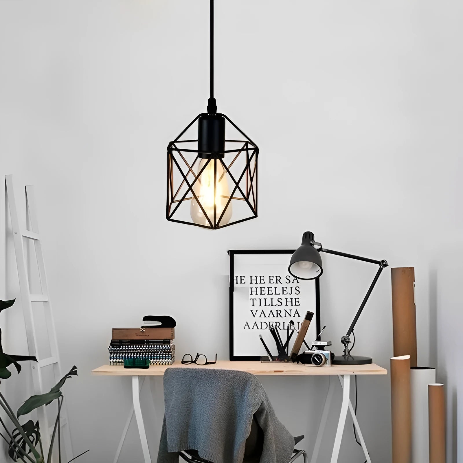 American country decorative lights with iron shade in multiple head configurations