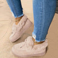 Warm cotton indoor shoes with non-slip rubber soles and velvet lining in multiple colour options