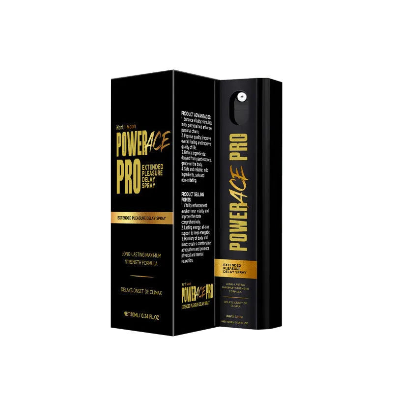 Men's 10 ml body moisturising spray bottle with botanical extracts including Eurycoma longifolia and rhodiola rosea.