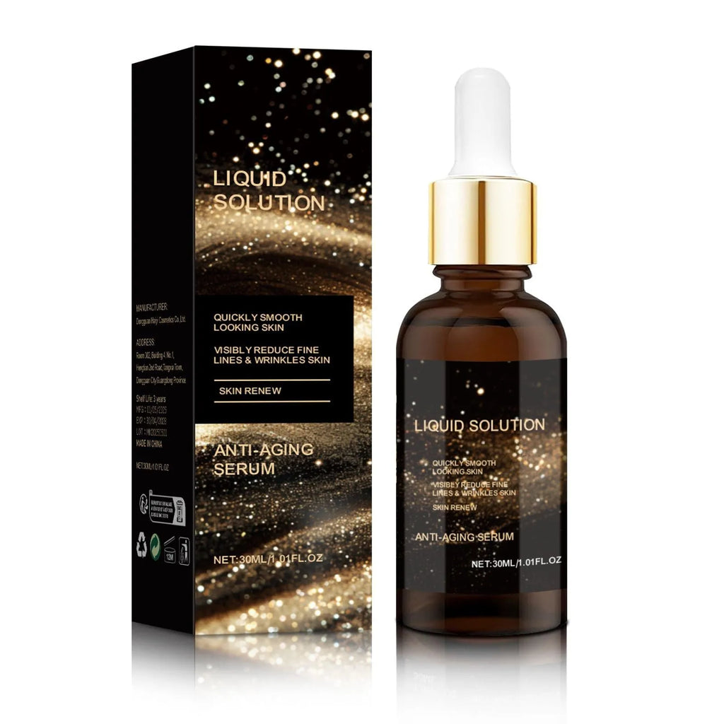 30 ml facial moisturising solution bottle with hyaluronic acid and glycerin formula