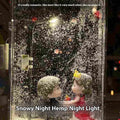 DIY magic snowy landscape night light kit with LED lights for Christmas desktop decor
