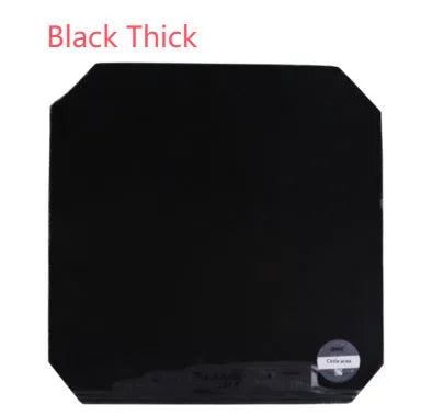 PF4-50 Classic 50 table tennis racket with anti-rubber surface in red thick, black thick, red medium thick, or black medium thick options.