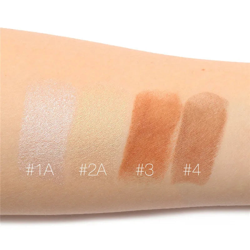 Face contour highlighter cream container showing multiple shade options for facial sculpting and definition