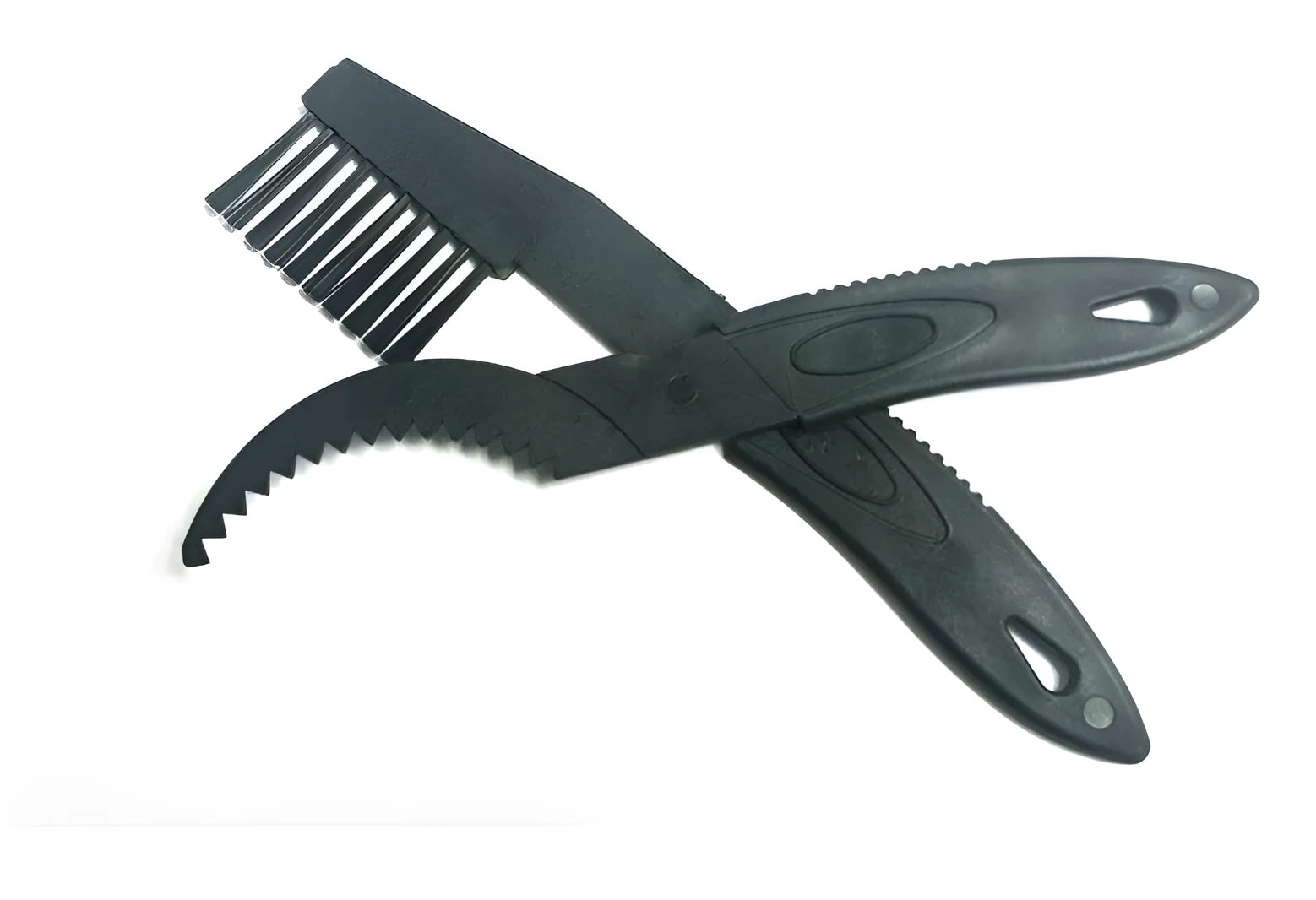 Black bicycle chain cleaning brush 22cm length handle width 3cm hairbrush width 5.5cm