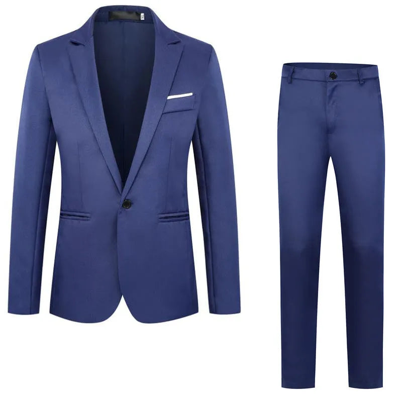 Men's loose fit wedding suit jacket in acetate fibre available in eight colours with Asian sizing