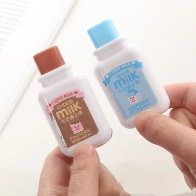 Cute bottle shaped correction tape with curved design, 6 metres, titanium dioxide and resin, random colour
