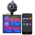 Bluetooth wireless LED car display screen with 32x32 resolution in aluminium frame
