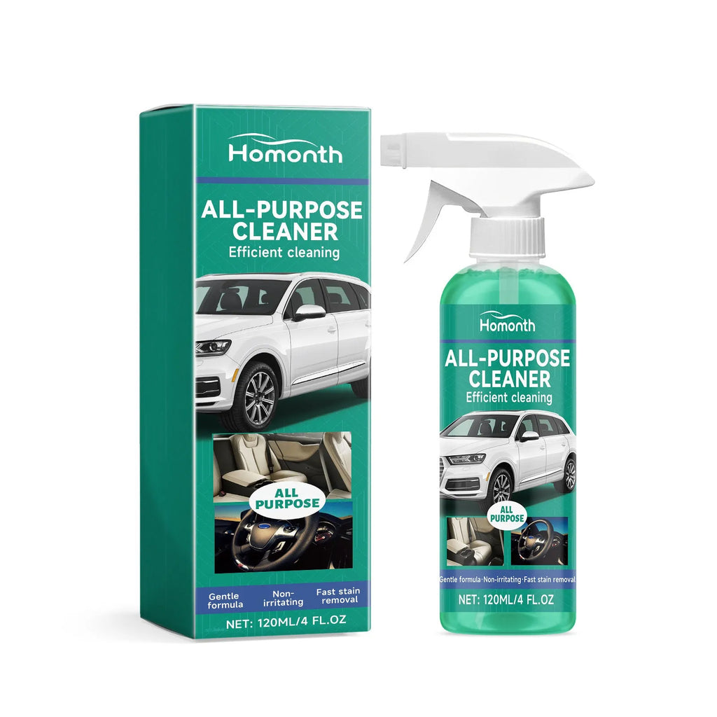 Car interior foamed cleaner in a 120ml bottle with dimensions 4.3x19.8cm for upholstery and dashboard cleaning