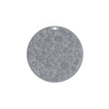 Round silicone pet licking mat with suction cup in blue, pink, grey, mint, or orange colour.
