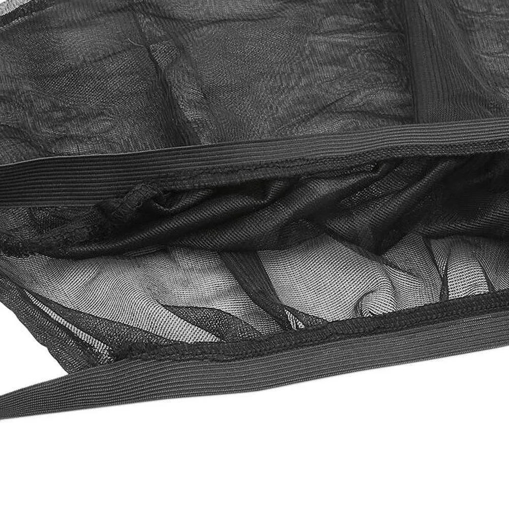 Car side window sunshade mesh covers installed on vehicle front and rear windows