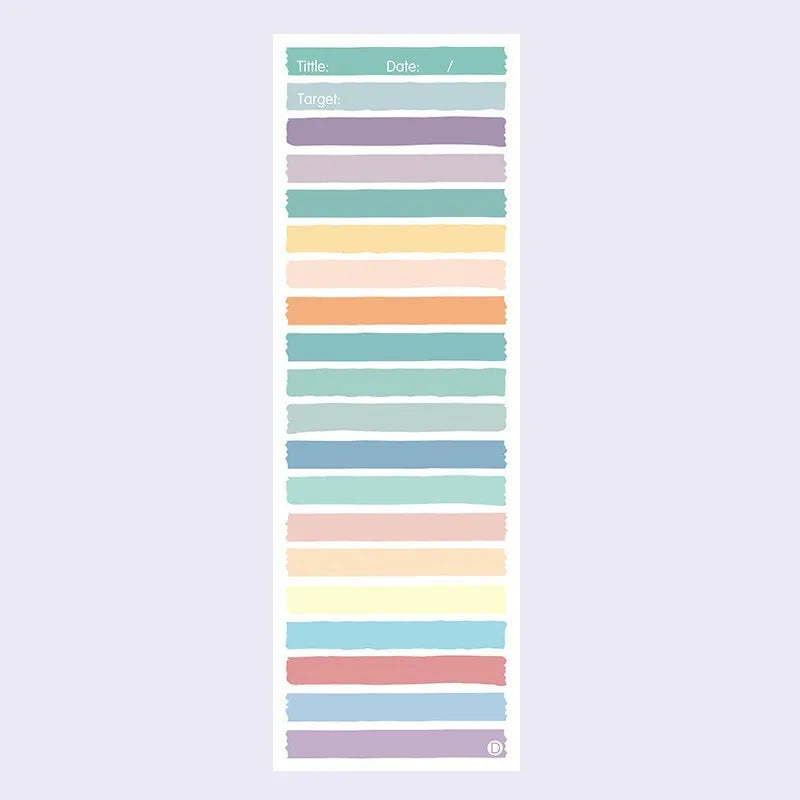 Simple Ins Wind super long clause colour student notepad with cartoon cover and plastic storage box