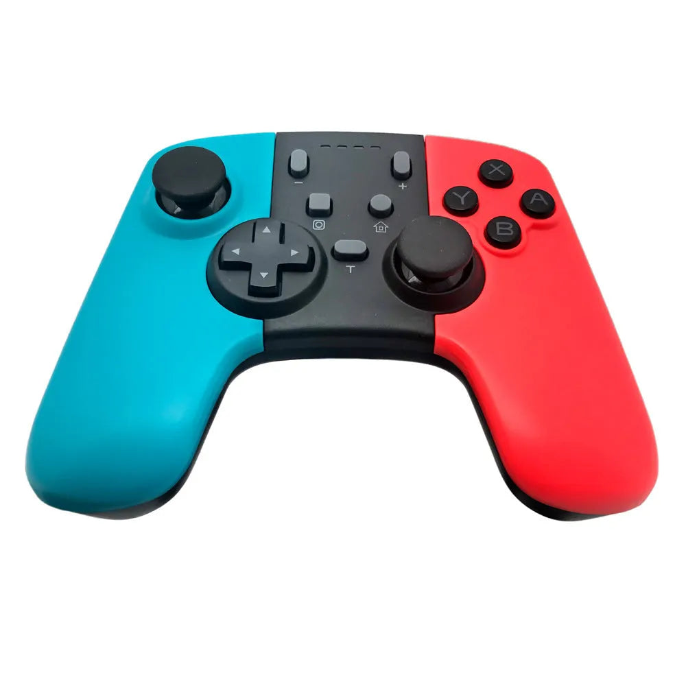 SWH wireless game controller for Nintendo Switch in various colours on a black background.
