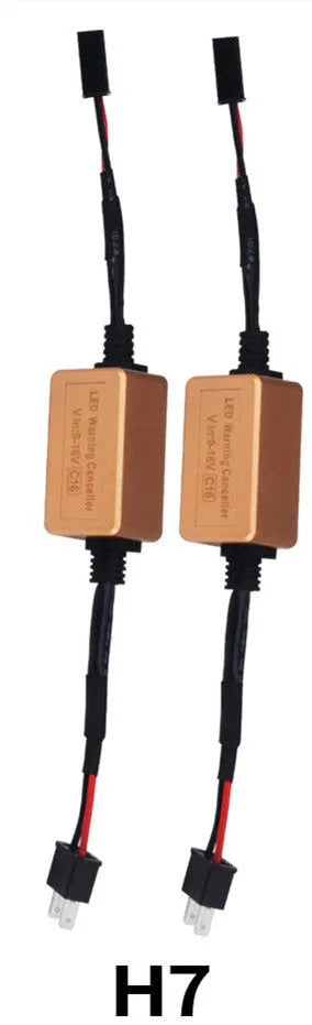 Black alloy LED car headlight canbus decoder for H4 H7 H11 compatibility to eliminate flicker and error codes