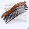 Fashion retro plastic resin hair comb for women Korean wave styling in colour option A1