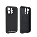 Black compatible phone case for iPhone 13 Pro, 14 Pro and 15 Pro and Pro Max models