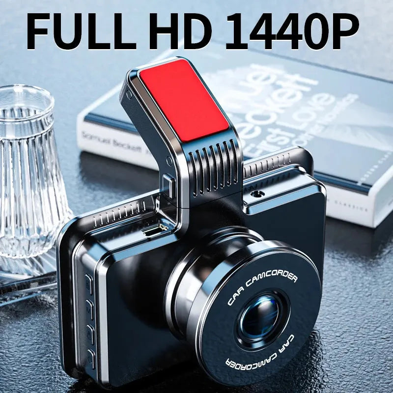 3-inch HD car DVR with double lens system for front and back video recording