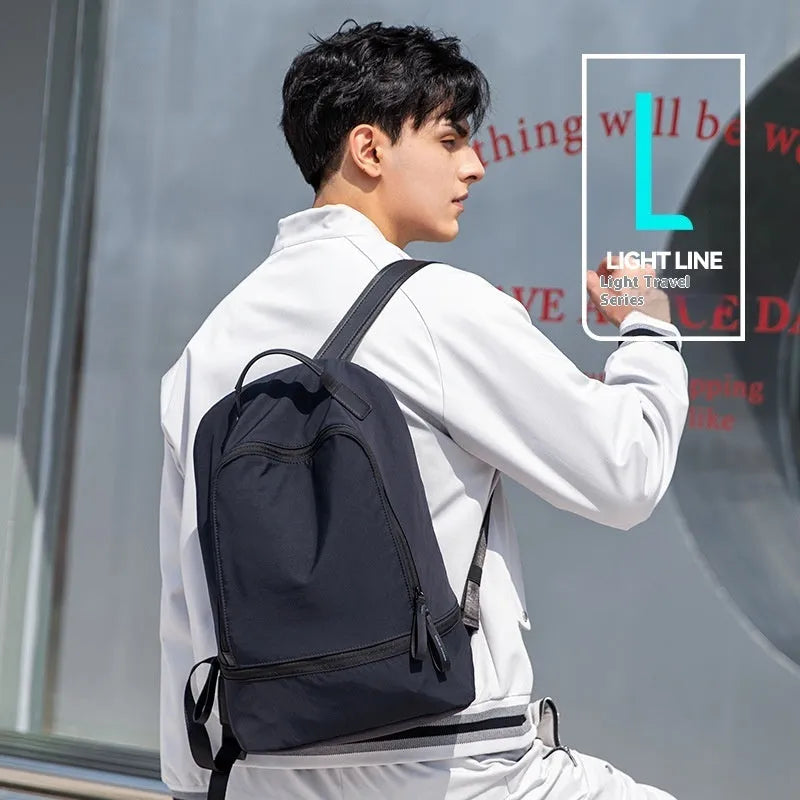 Marco Leideng ultra-light Oxford cloth leisure backpack in blue black colour with below 20L capacity