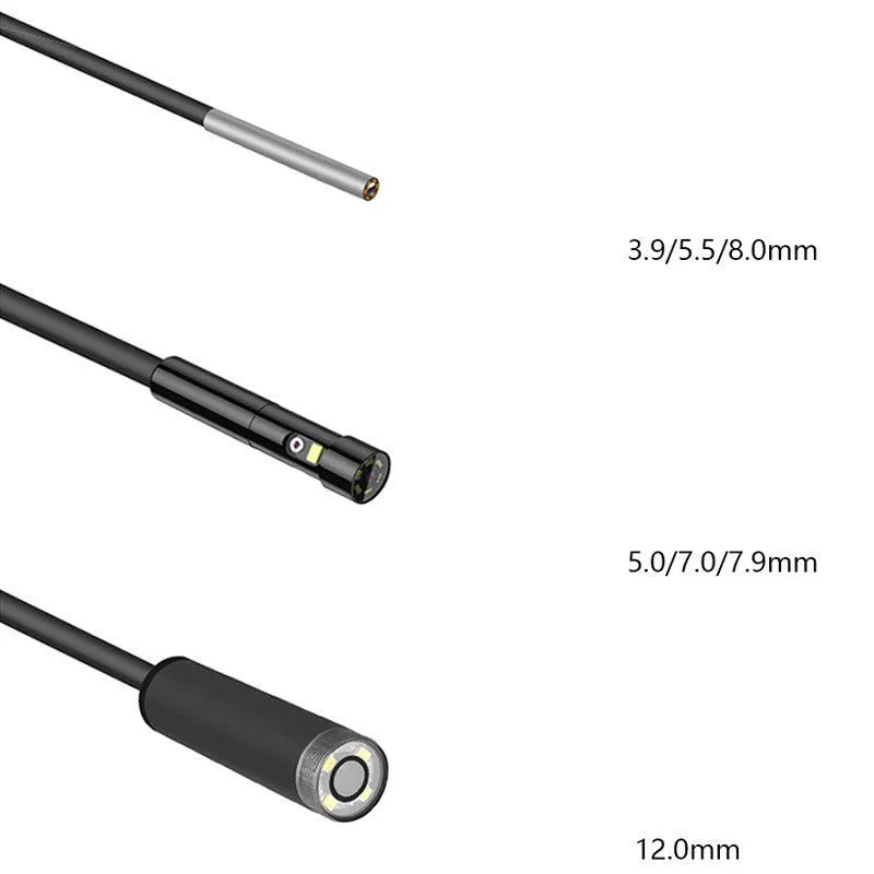 Portable handheld industrial endoscope with 4.5-inch IPS screen and 1 metre inspection cable