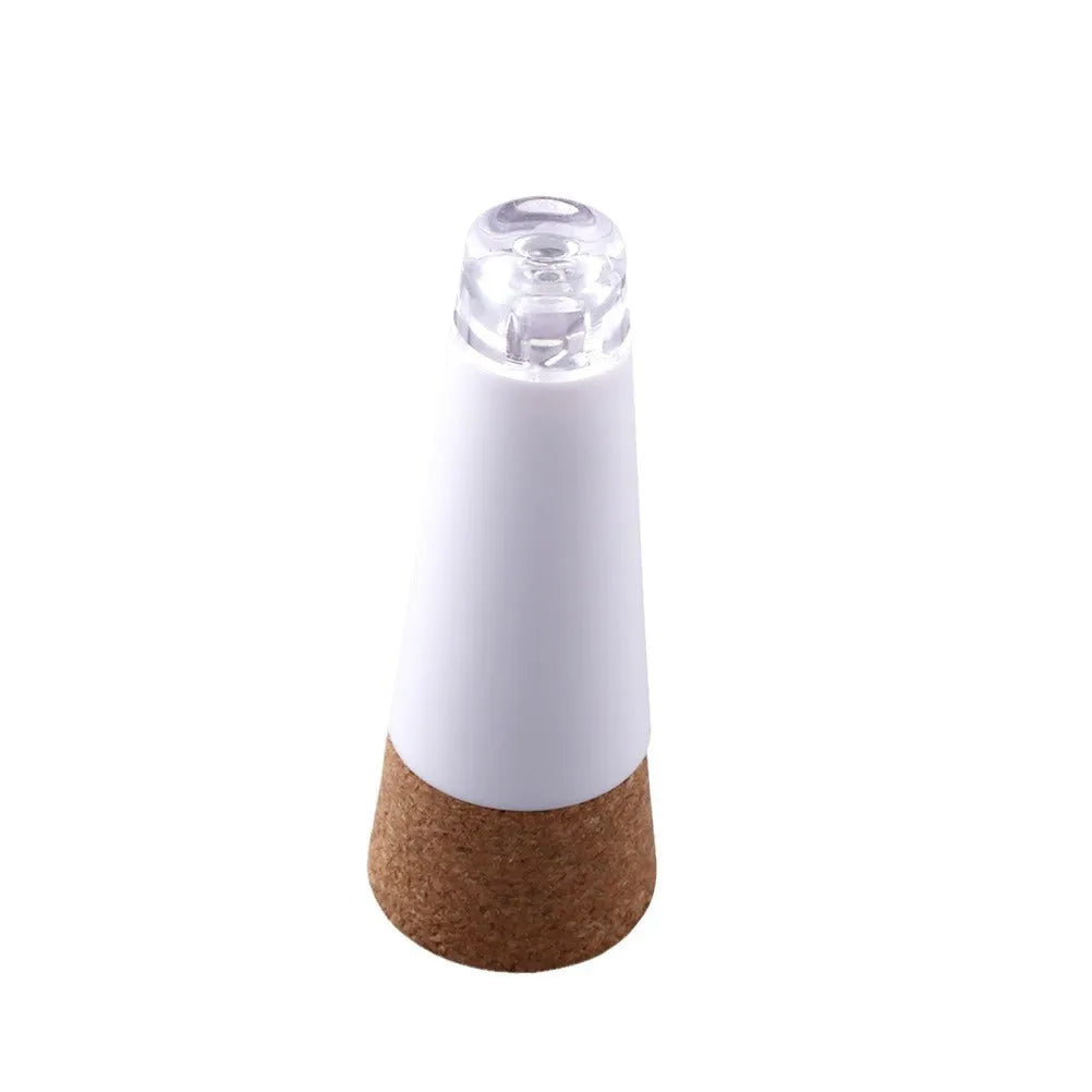 LED rechargeable luminous bottle cap cork light with plastic shell for holiday decoration.