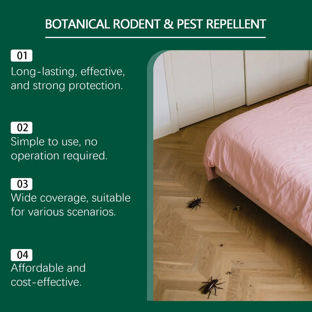 Ten 16g anti-mouse repellent pills and three mesh bags for warehouse and household pest deterrent