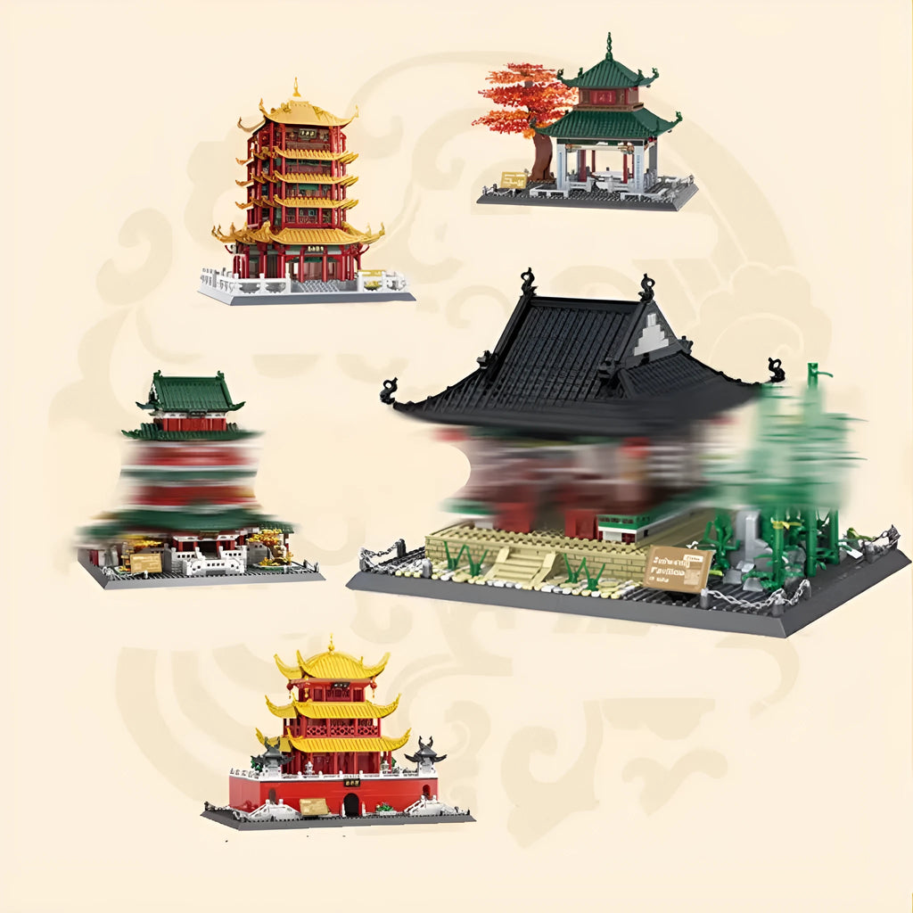 Wange small particle building blocks set with over 800 pieces for world landmark model construction