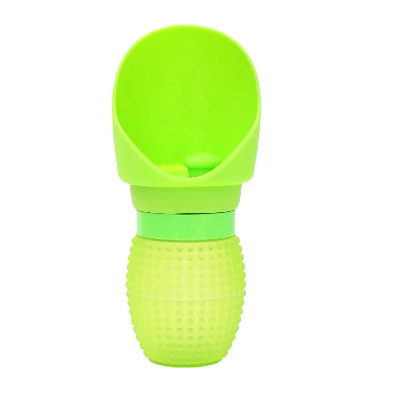 Silicone pet folding water cup collapsed and open, showing 350ml and 550ml size options in various colours