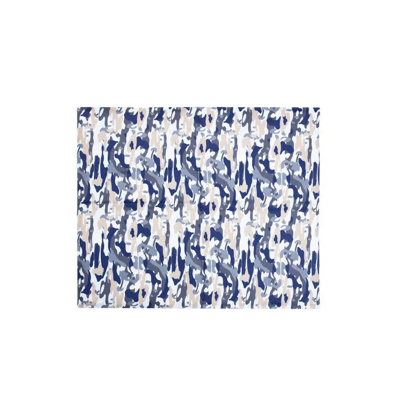 Multifunctional cool gel pet ice mat in sapphire blue, PVC composite fabric, available in sizes 30x40 cm to 50x90 cm