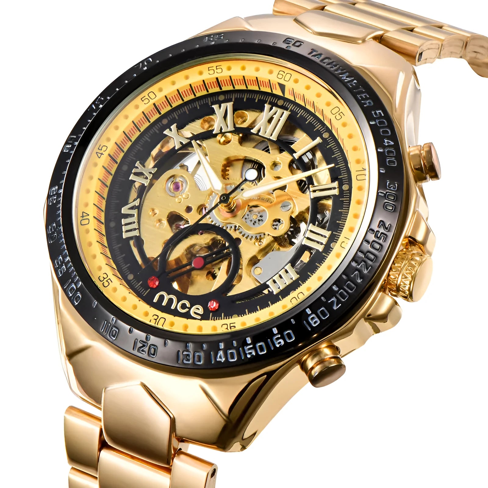 MCE men's explosion-proof mechanical watch with stainless steel case and multiple colour options