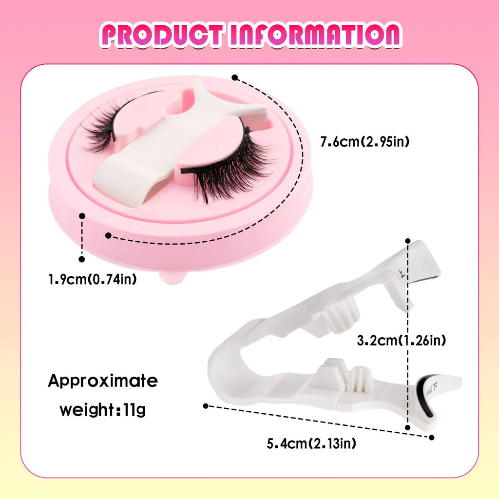 Set of five reusable waterproof false eyelashes in natural thick styles LZ03 LZ04 LZ05 LZ08 LZ14