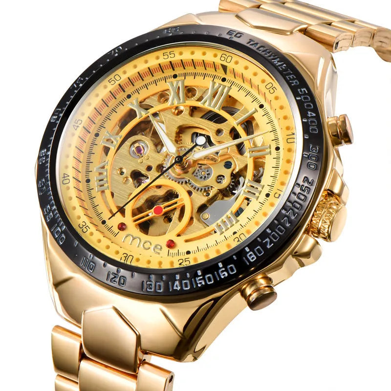 MCE men's explosion-proof mechanical watch with stainless steel case and multiple colour options