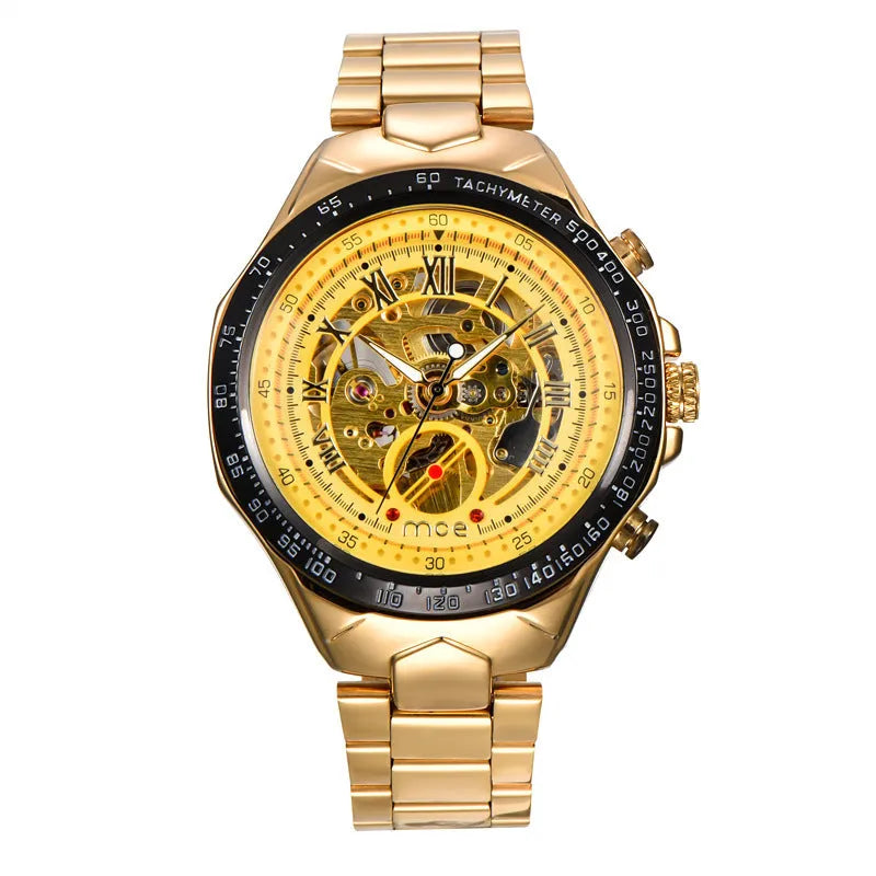 MCE men's explosion-proof mechanical watch with stainless steel case and multiple colour options