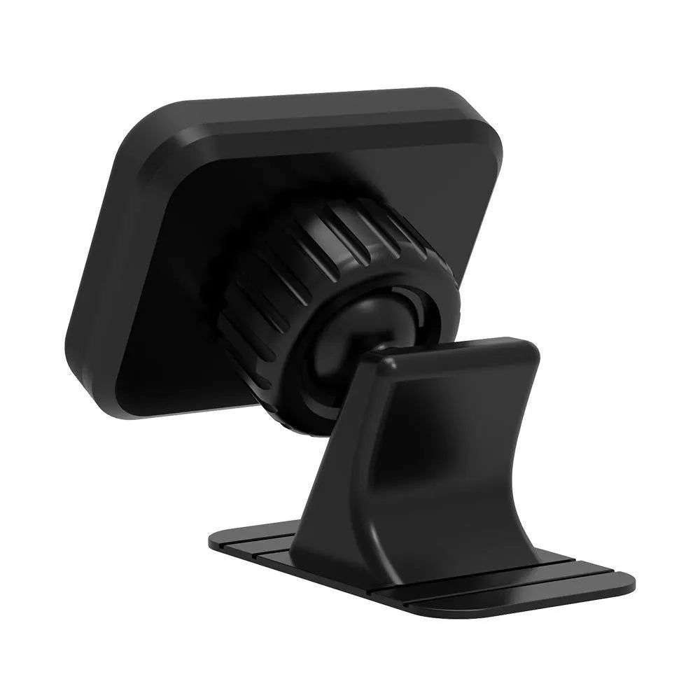 Magnetic car phone holder with nylon and silicone surface in black