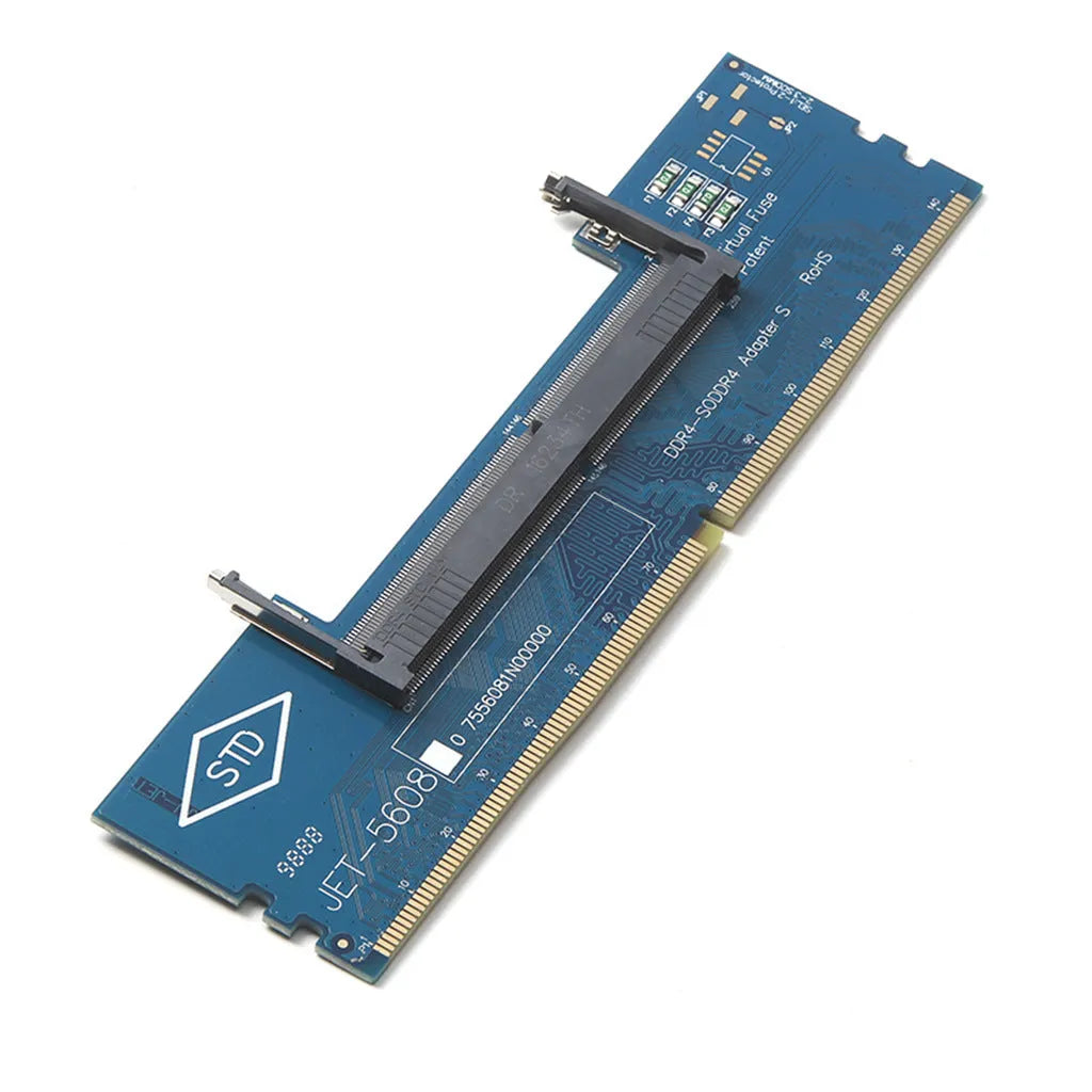 DDR4 laptop to desktop adapter card converting SO-DIMM memory to DIMM desktop slot