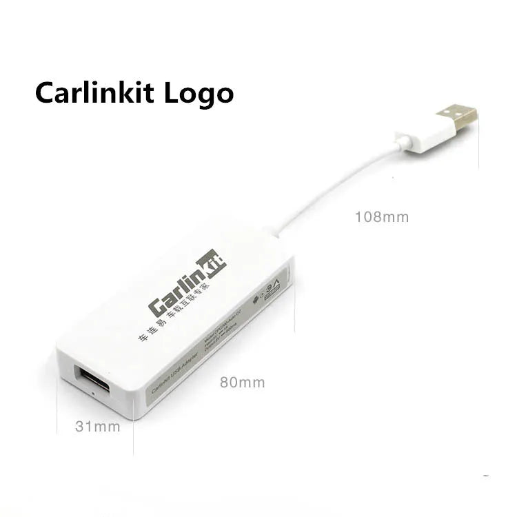 CarPlay USB adapter module for Android car navigation systems in multiple colour options