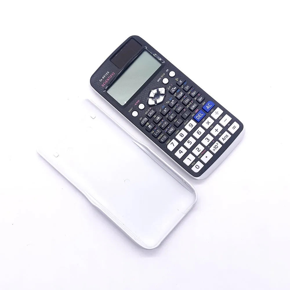 Casio fx-991EX scientific calculator in black, blue, or pink with natural textbook display
