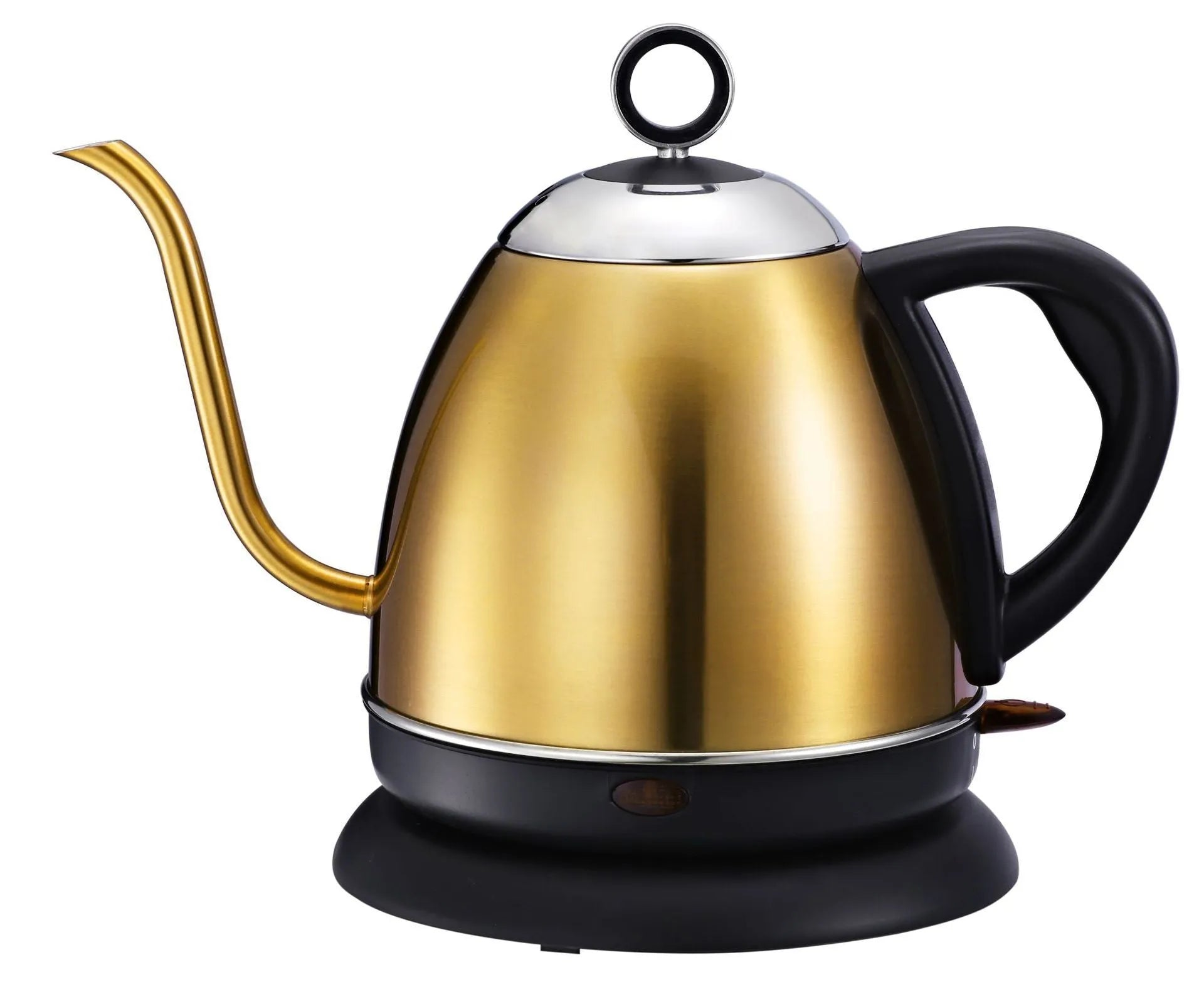 Full-automatic constant temperature stainless steel kettle in gold colour with touch controls
