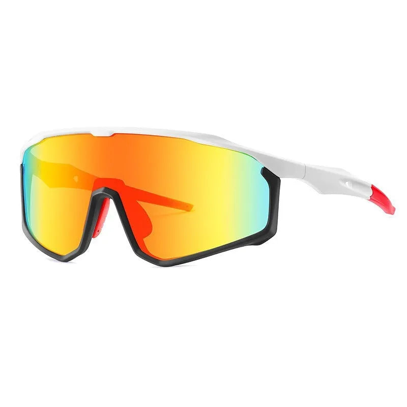 Colourful full-frame mountaineering goggles for climbing and snow sports, showing sample colour options.