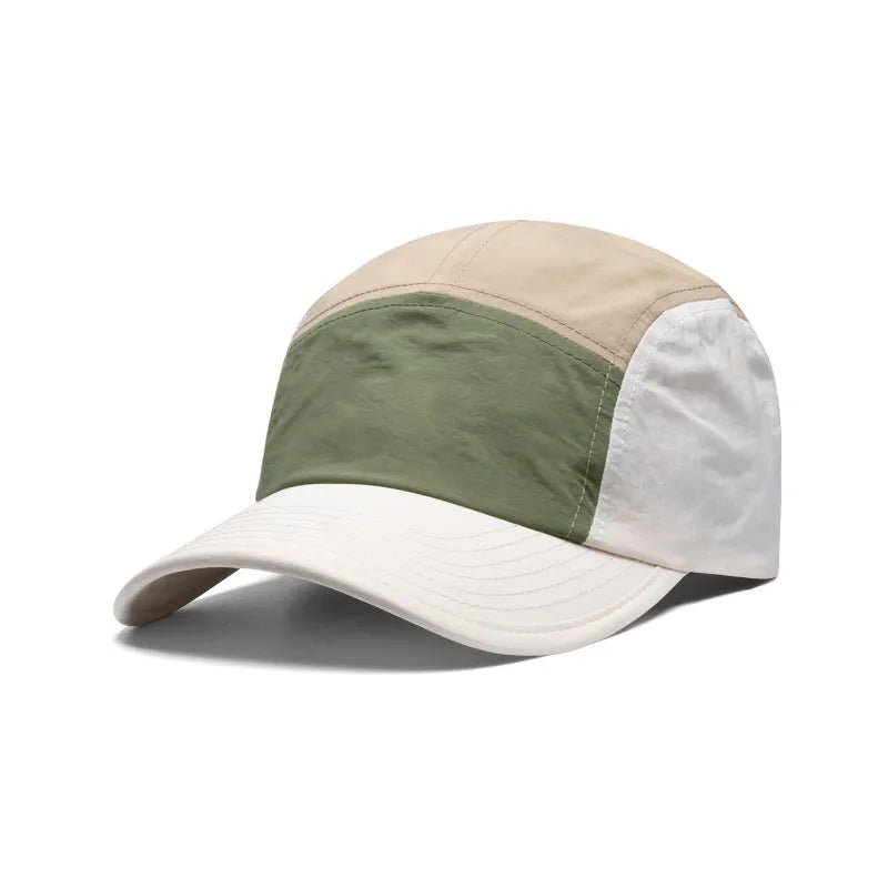 Men's curved brim baseball cap in cotton polyester fabric available in four colours