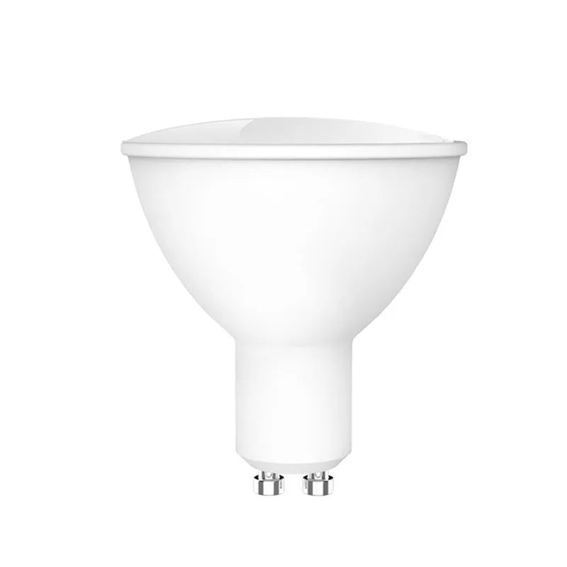 GU10 smart LED spotlight with RGBCCT colour changing and Wi-Fi voice control, 50mm diameter