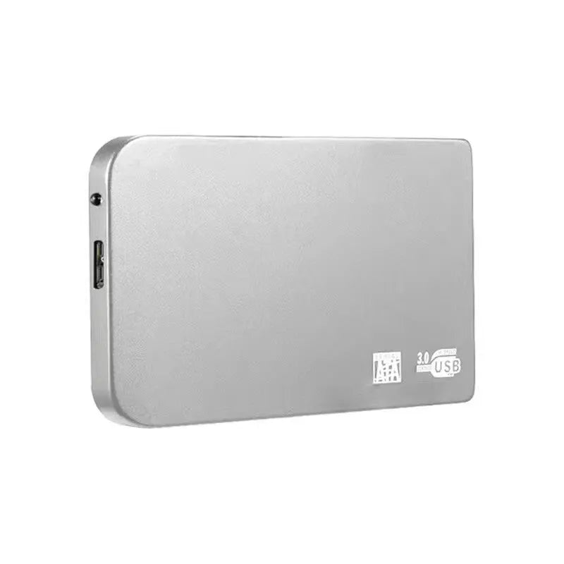 USB 3.0 solid state mobile hard disk with metal shell in black, blue, red, and silver colours