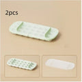 High-capacity plastic ice cube tray with ice shovel in blue, green, purple, or yellow colour options.